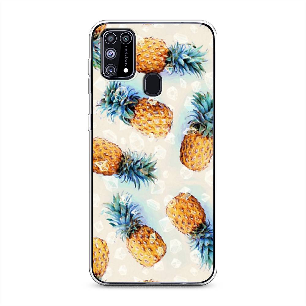 

Чехол Awog на Samsung Galaxy M31 / Самсунг M31 "Ананасы", Разноцветный, 2100750-3