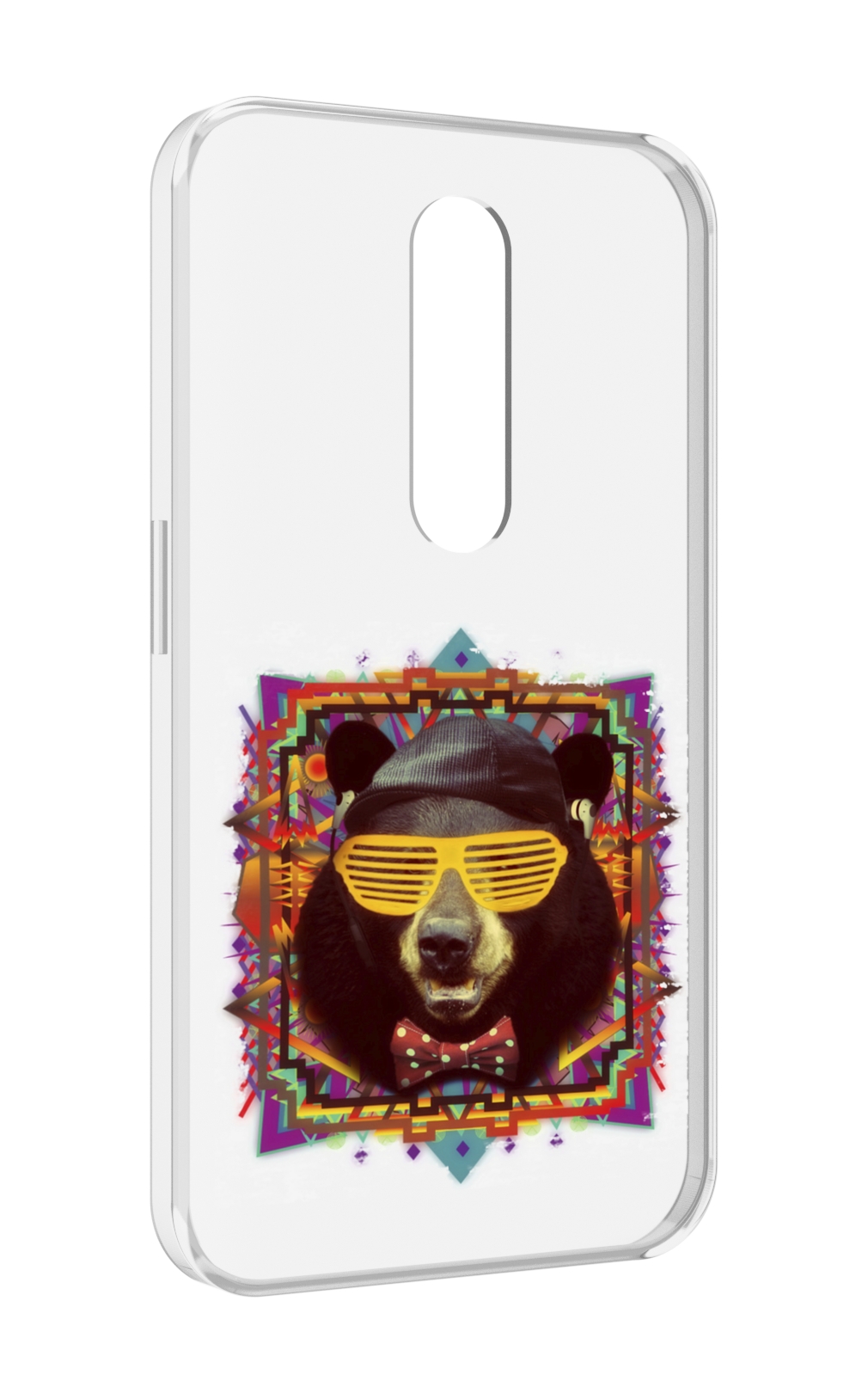 

Чехол MyPads Медведь в очках для Motorola Moto X Force (XT1585 / XT1581), Прозрачный, Tocco