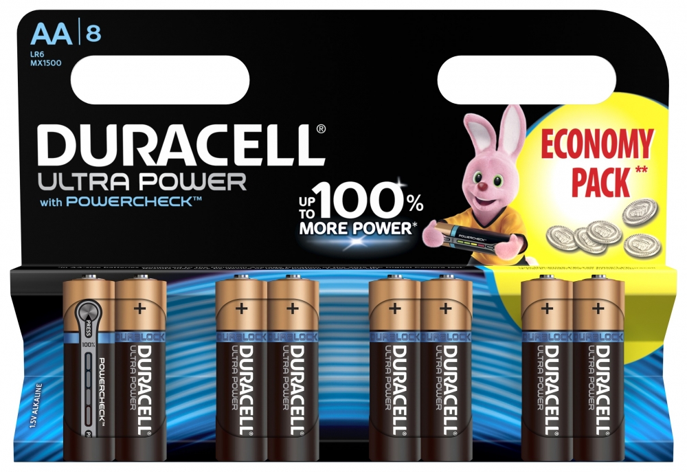 фото Duracell lr6-8bl ultra power (8/96/18240)