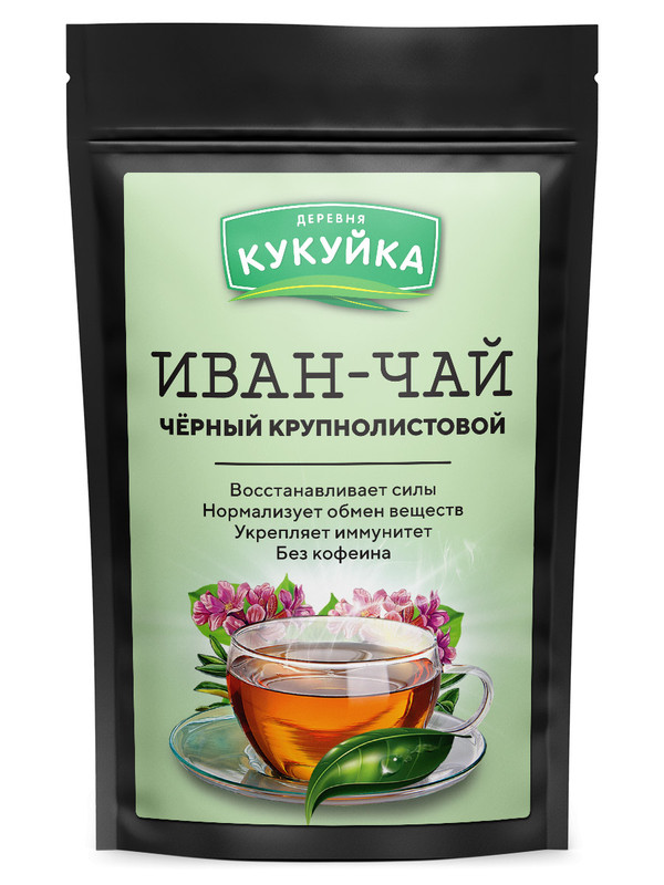 

Иван-чай Деревня Кукуйка ферментированный крупнолистовой, 100 г