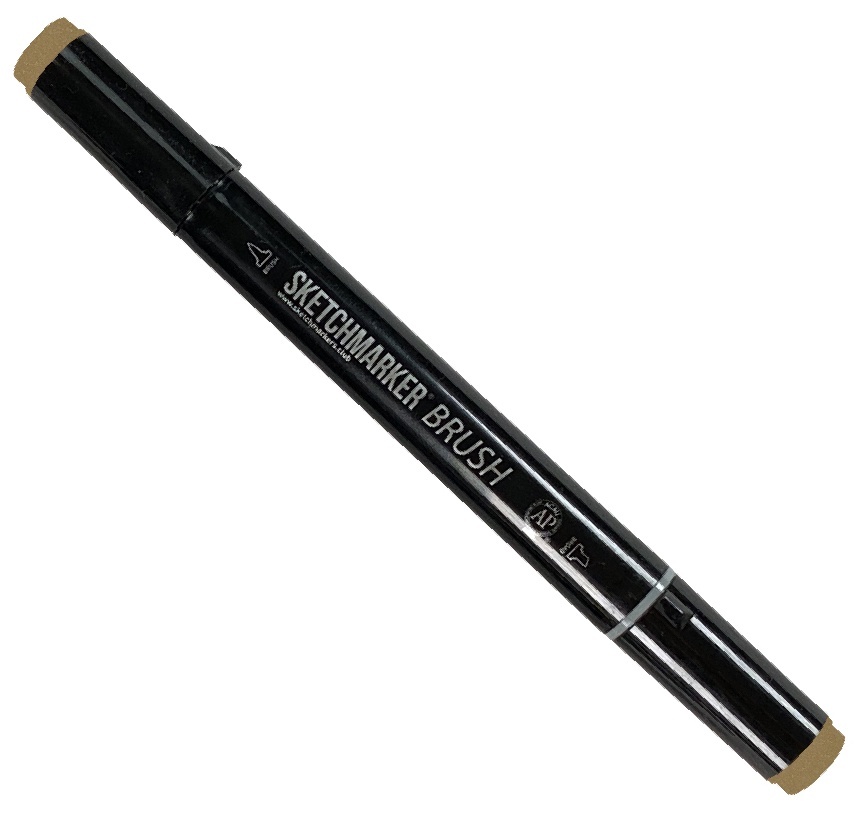 

Маркер Sketchmarker Brush двухсторонний на спиртовой основе для скетчинга цвет BR81 Почва, Коричневый, SMB-BR