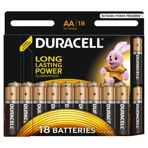 Батарейки Duracell LR6-18BL BASIC (18/180/20520)