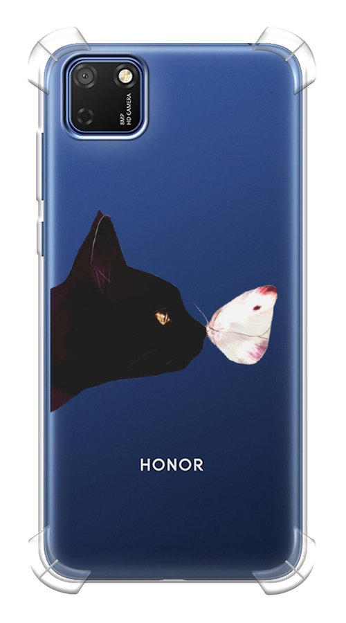 

Чехол Awog на Huawei Y5p "Черный кот и бабочка", Бежевый;черный, 6103751-1