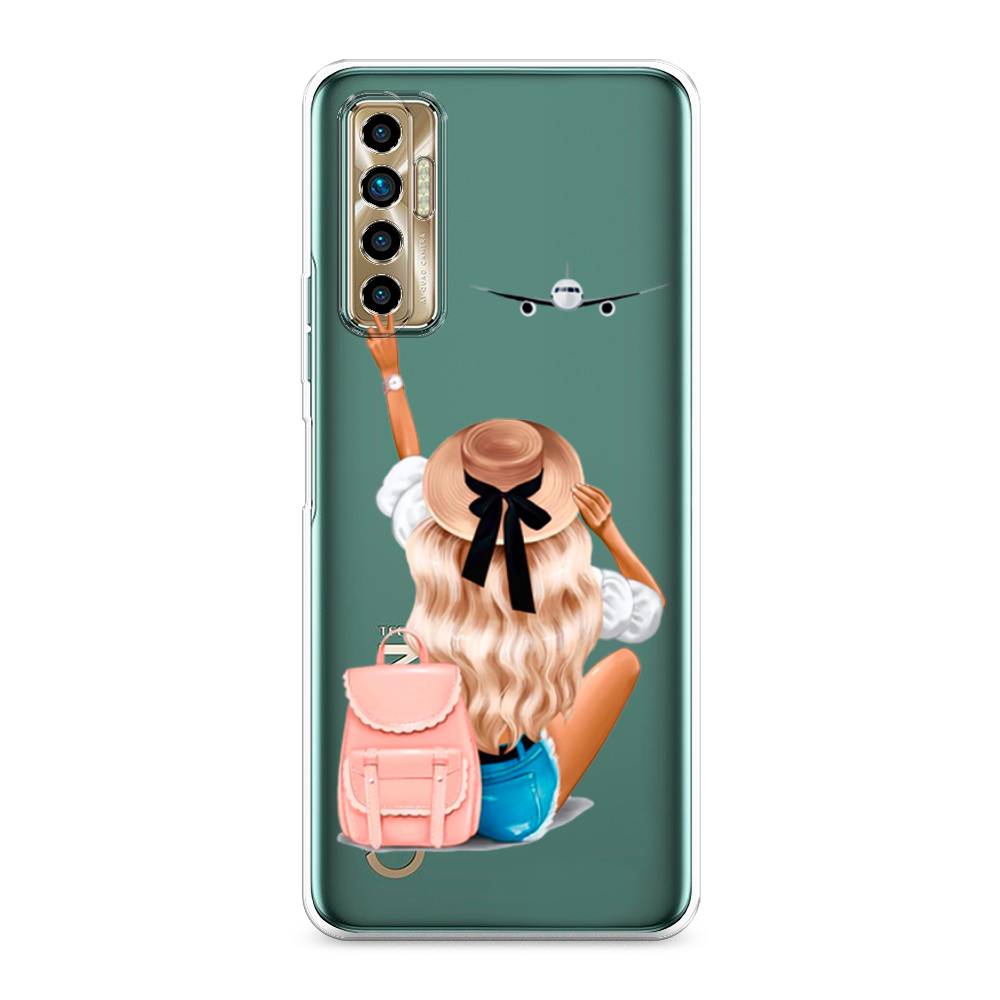 

Чехол Awog на Tecno Camon 17P "Автостопом самолетом", Разноцветный, 300150-7