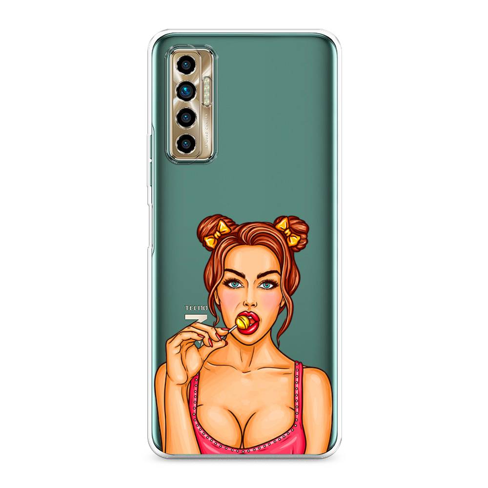 

Чехол Awog на Tecno Camon 17P "Вкусный леденец", Разноцветный