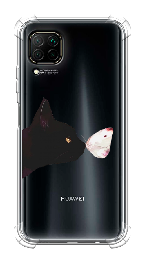 

Чехол Awog на Huawei Nova 6 SE "Черный кот и бабочка", Бежевый;черный, 611751-1