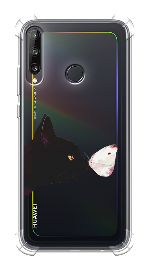 

Чехол Awog на Honor 9C "Черный кот и бабочка", Бежевый;черный, 612551-1