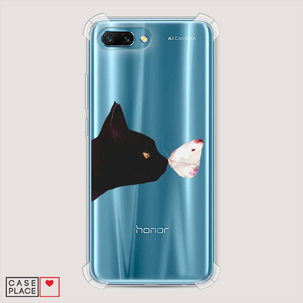 

Чехол Awog на Honor 10 "Черный кот и бабочка", Бежевый;черный, 65351-1