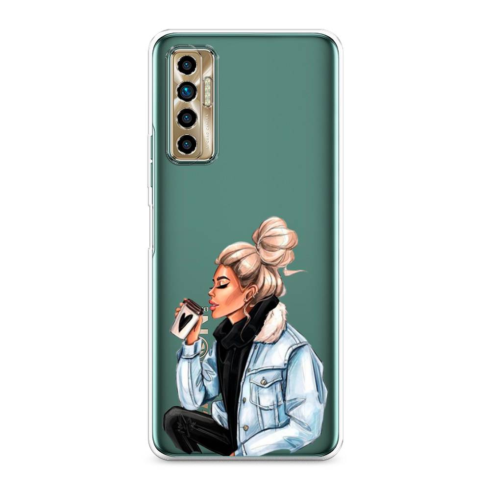 

Чехол Awog на Tecno Camon 17P "Cute girl", Разноцветный, 300150-7