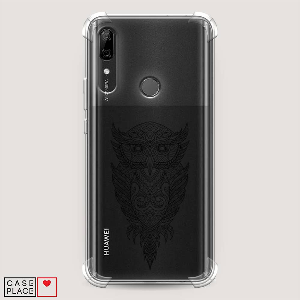 

Чехол Awog на Huawei P Smart Z "Филин графика", Черный, 69451-1