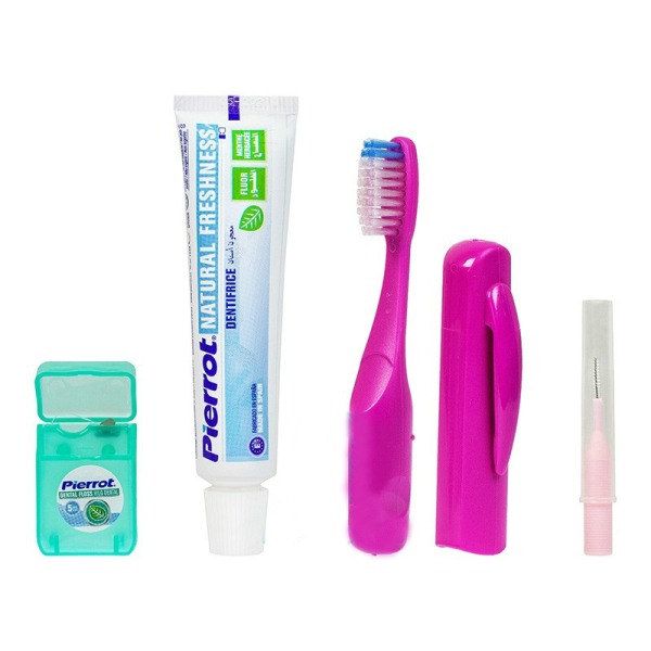 фото Pierrot дорожный набор express dental kit (щетка,паста,ерш,флосс) 1 шт.