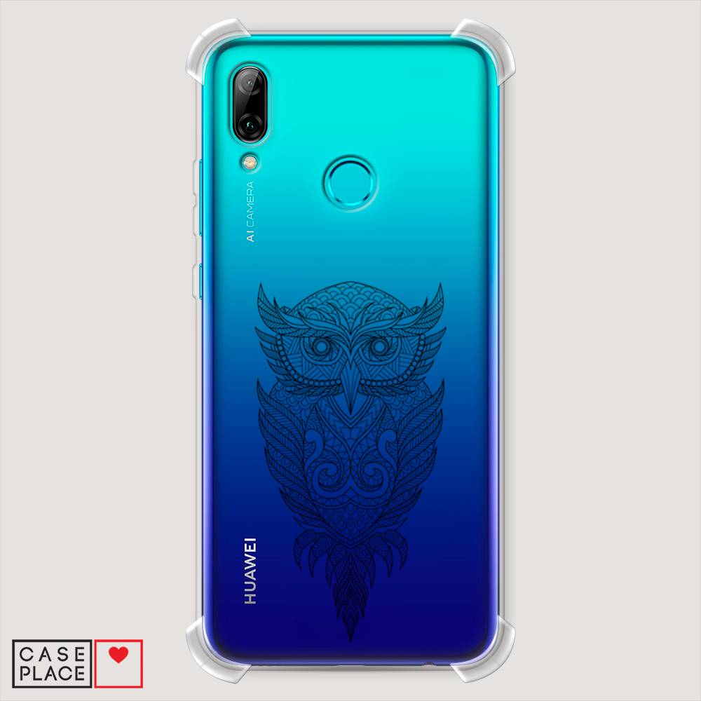 

Чехол Awog "Филин графика" для Huawei P Smart 2019, Черный, 67251-1
