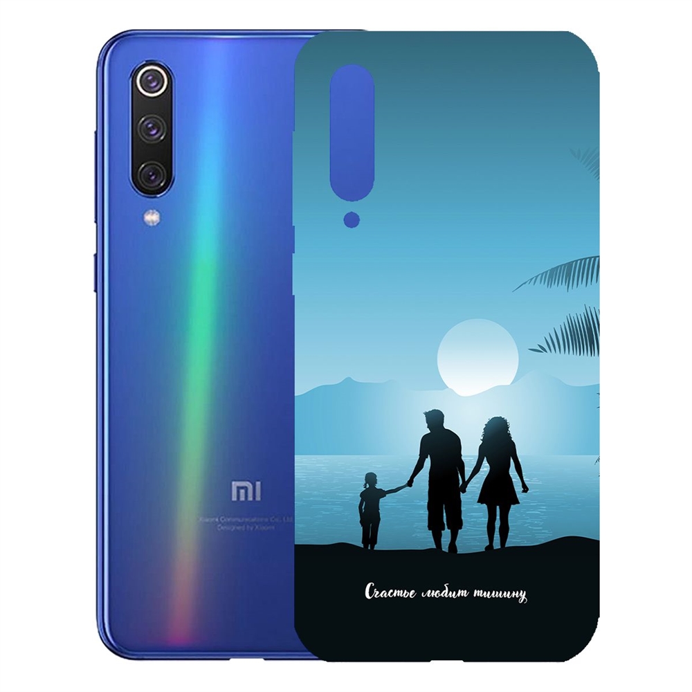 

Чехол-накладка Krutoff Clear Case Счастье любит тишину для Xiaomi Mi 9