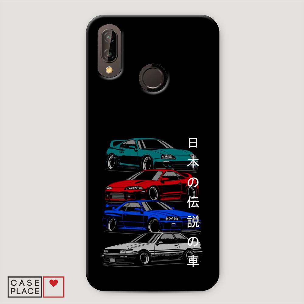 

Чехол Awog "JDM Legend cars" для Huawei Nova 3E, 65620-4