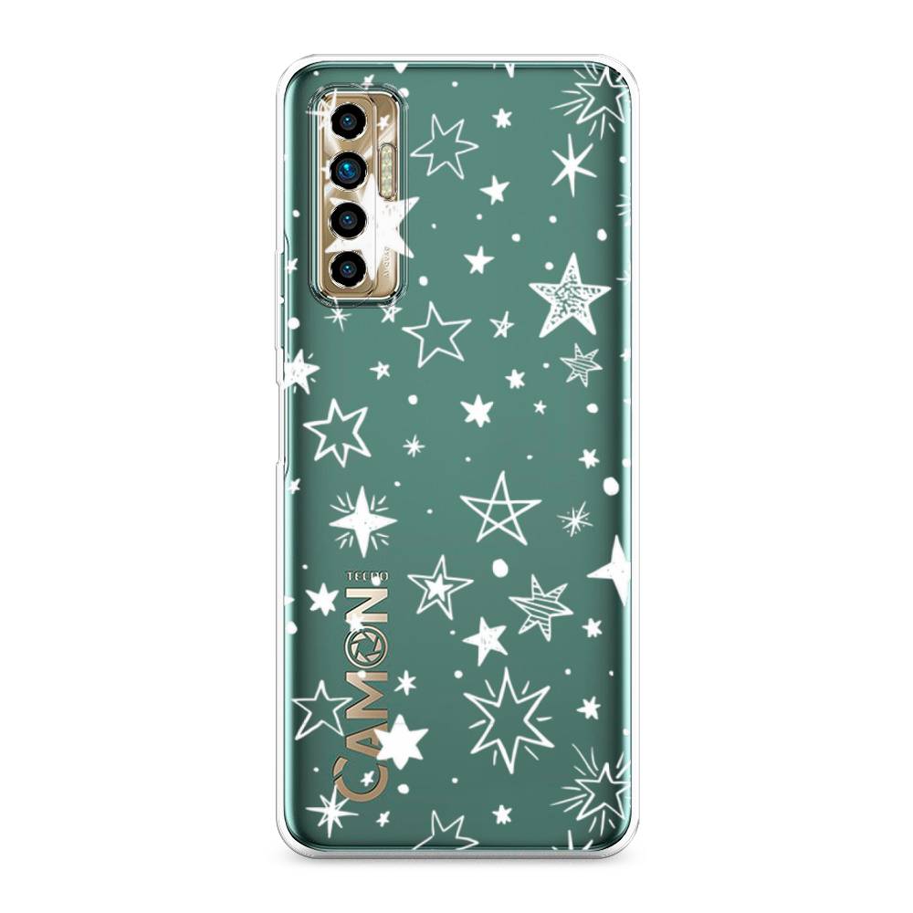 

Чехол Awog на Tecno Camon 17P "Звездочки графика белая", Разноцветный, 300150-7