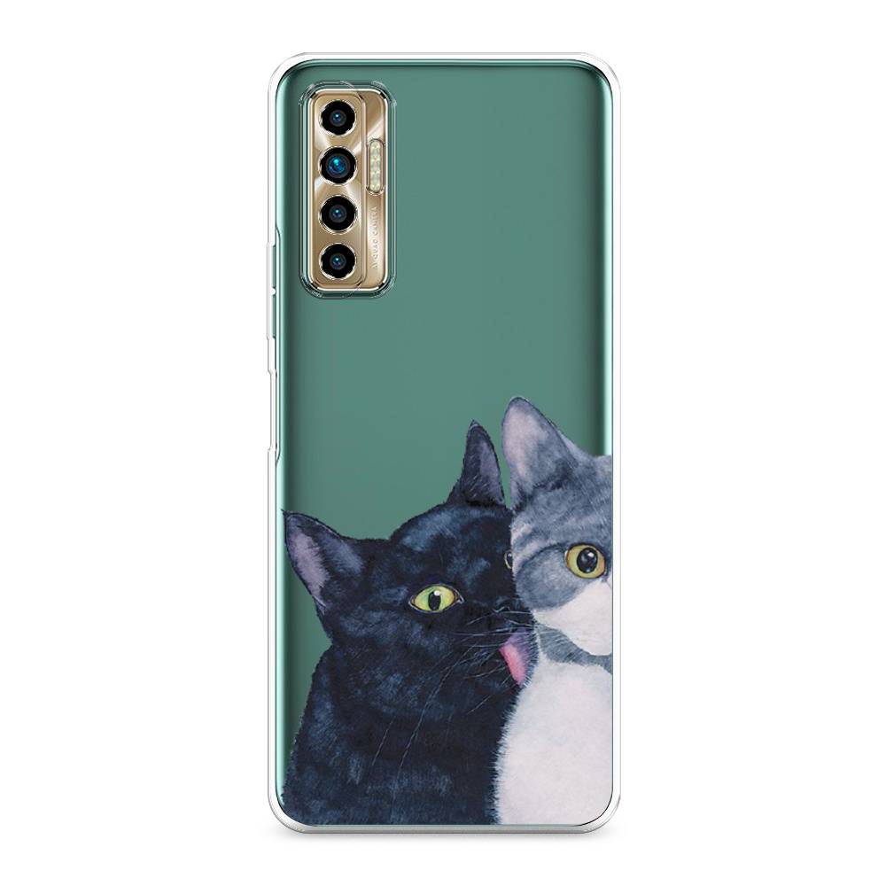 

Чехол Awog на Tecno Camon 17P "Кошачья любовь", Разноцветный, 300150-1