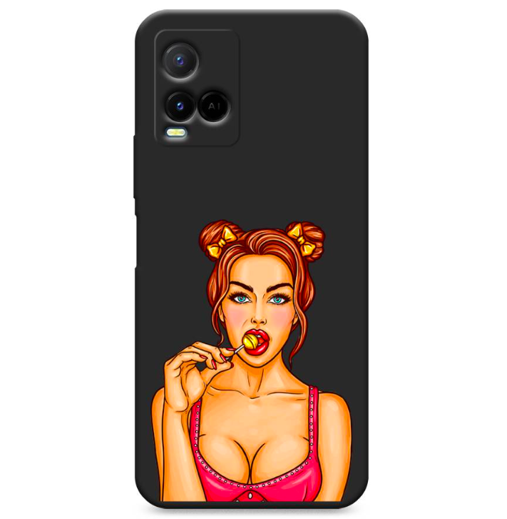 

Чехол Awog на Vivo Y33s/Y21 "Вкусный леденец", Черный