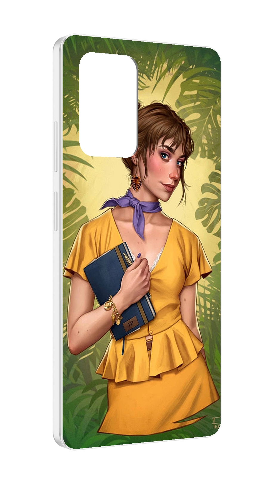 

Чехол MyPads девушка-в-зелени женский для ZTE Blade V40 Pro, Tocco