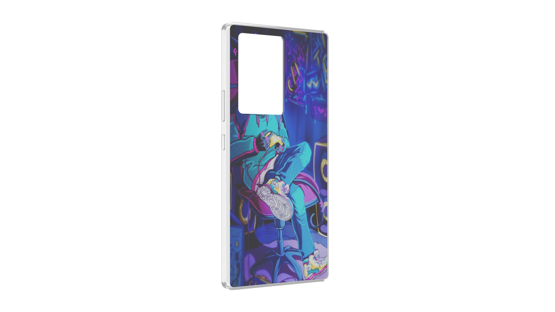 

Чехол MyPads киберпанк игрок для ZTE Nubia Z40 Pro, Прозрачный, Tocco