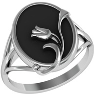 

Кольцо из серебра р. , ПРИВОЛЖСКИЙ ЮВЕЛИР 233368-AG73, агат, 233368-AG73