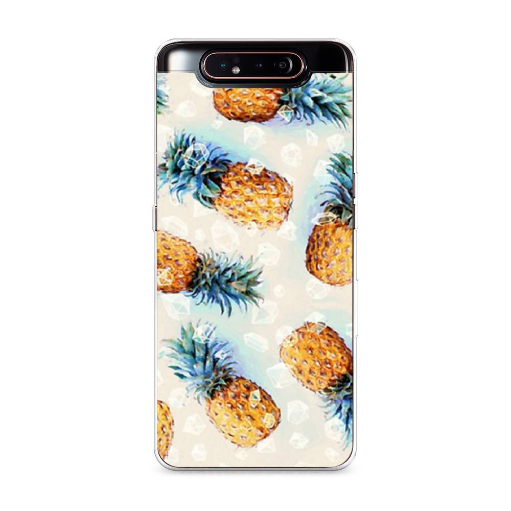 

Чехол Awog на Samsung Galaxy A80 "Ананасы", Разноцветный, 28350-3