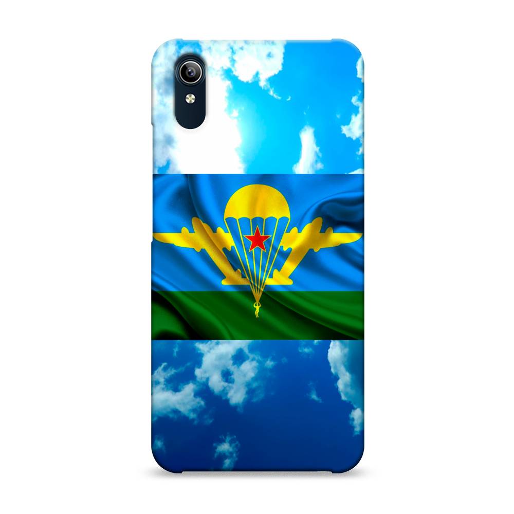 

Пластиковый чехол "ВДВ флаг в небесах" на Vivo Y91c, 262820-4