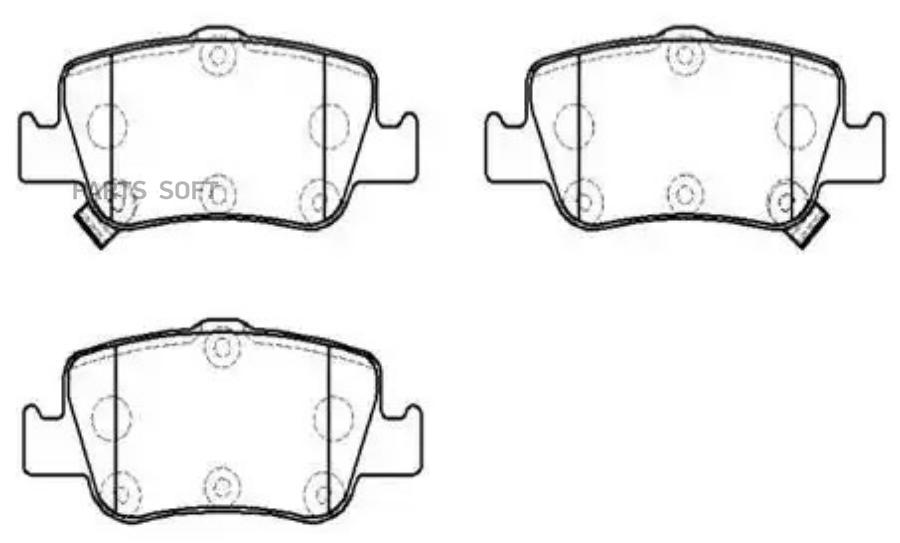 

Колодки Тормозные Дисковые Задн Toyota: Auris (Bosh) 07-, Corolla (Bosh) 07- HSB HP9915