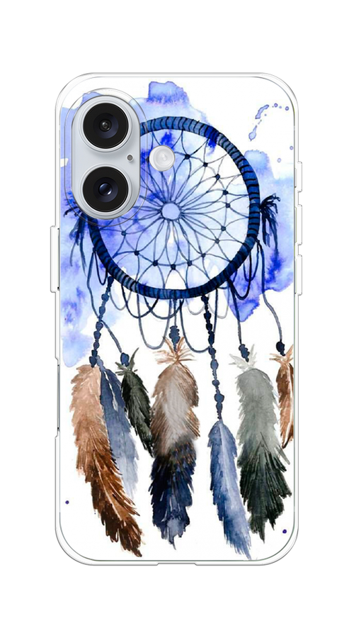 

Чехол на Apple iPhone 16 "Ловец снов 1", Коричневый;синий, 16050-1