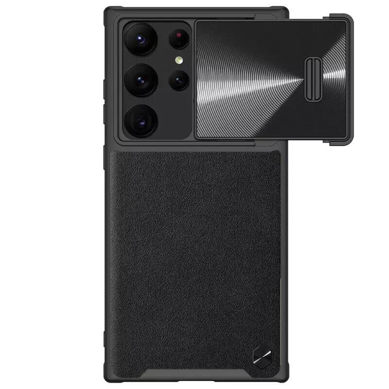 

Противоударный чехол Nillkin CamShield Leather S для Samsung Galaxy S23 Ultra, Черный, CamShield Leather S