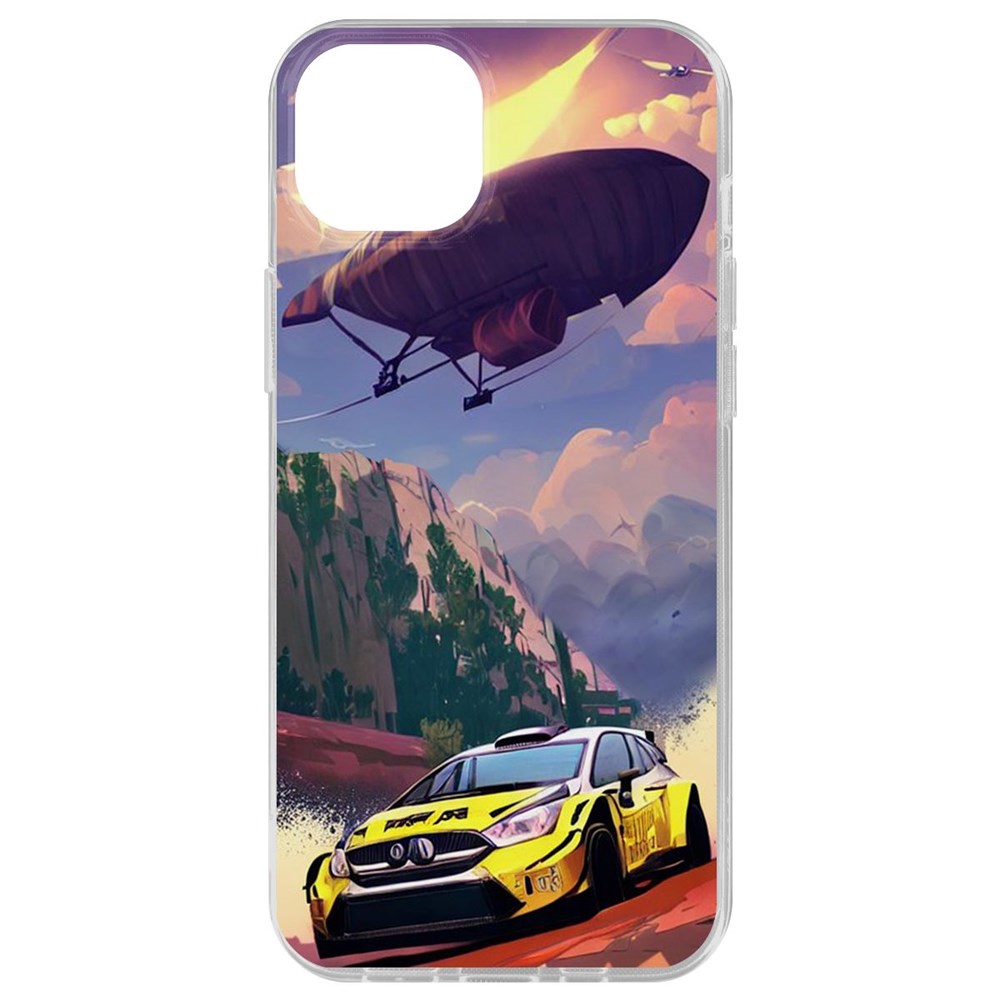 

Чехол-накладка Krutoff Clear Case Гонка для iPhone 15 Plus, Прозрачный