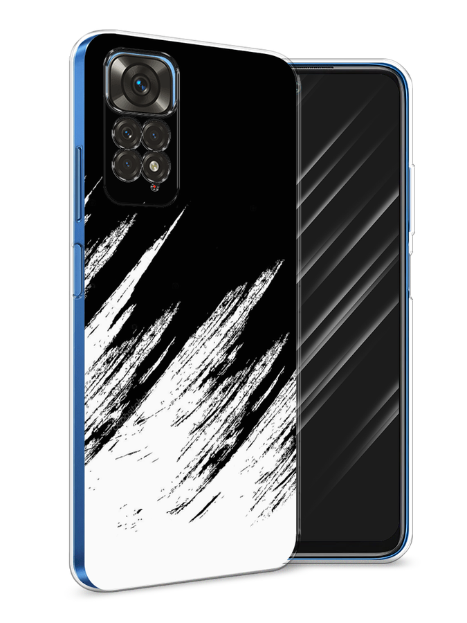 

Чехол Awog на Xiaomi Redmi Note 11 4G Global/Redmi Note 11S "Черно белые брызги", Разноцветный, 313850-3