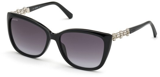 

Солнцезащитные очки Swarovski SK 0291 01B shiny black/smoke gradient, SK 0291 01B