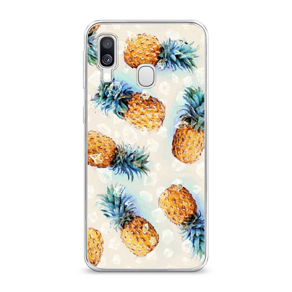 

Чехол Awog на Samsung Galaxy A40 "Ананасы", Разноцветный, 28050-3