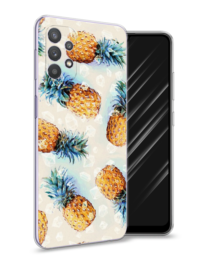 

Чехол Awog на Samsung Galaxy A32 / Самсунг A32 "Ананасы", Разноцветный, 2102050-3