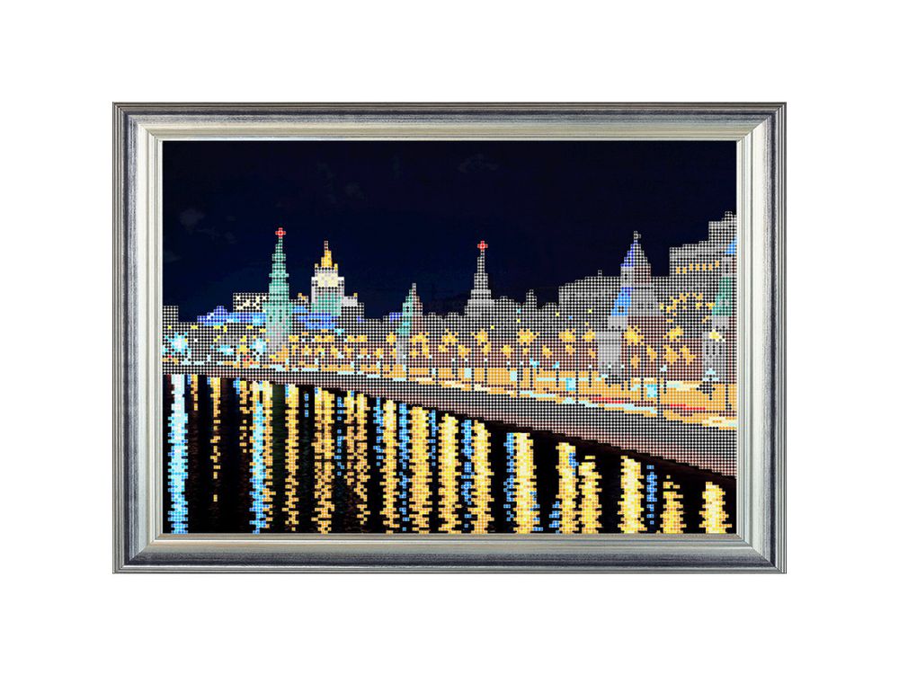 

Рисунок на ткани «Ночная Москва»