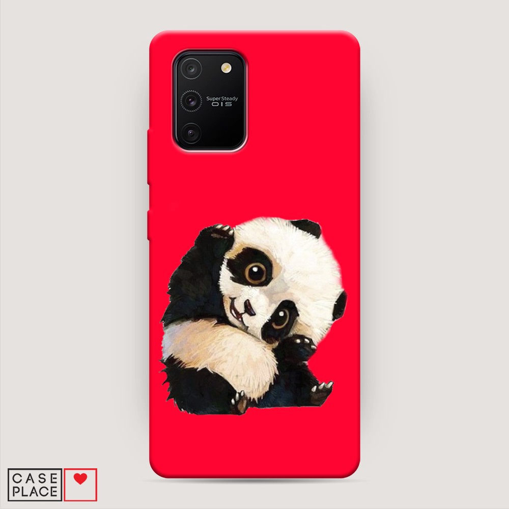 

Матовый силиконовый чехол "Большеглазая панда" на Samsung Galaxy S10 Lite, Большеглазая панда