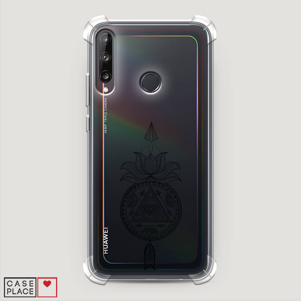 

Чехол Awog на Huawei P40 lite E "Талисман арт черный", Серый, 612451-1