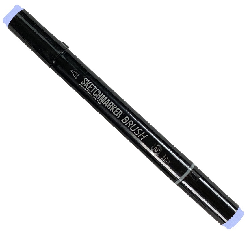 

Маркер Sketchmarker Brush двухсторонний на спиртовой основе для скетчинга цвет B114 Сапфир, Голубой, SMB-B