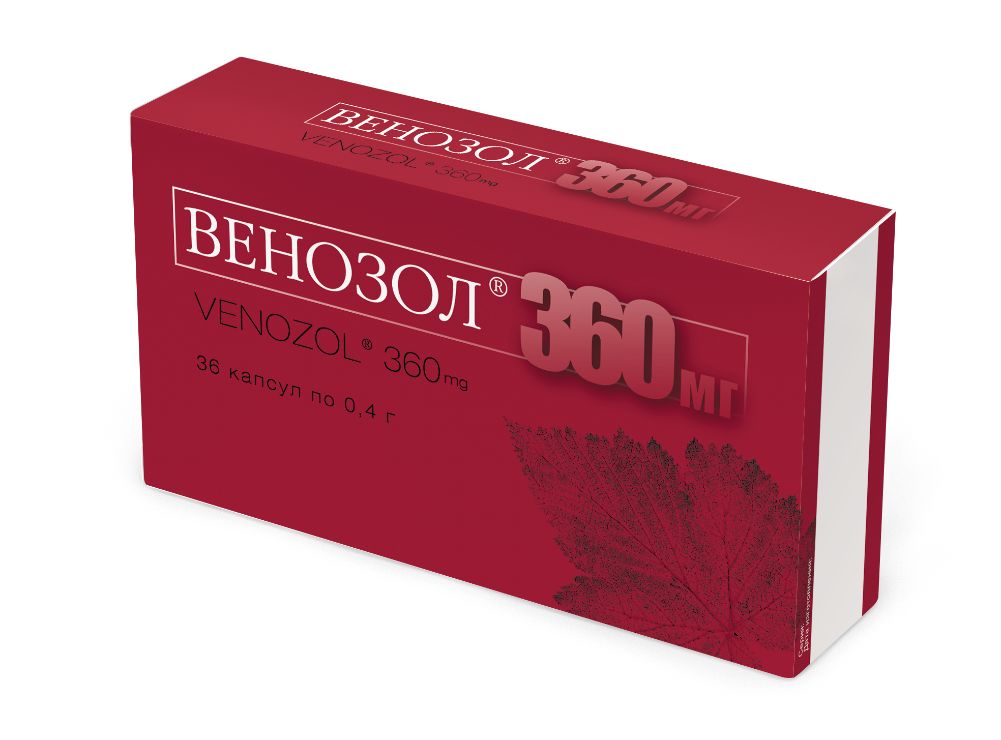 Купить Венозол 360 мг, Биологически активная добавка Венозол ВИС 360 мг капсулы 36 шт.
