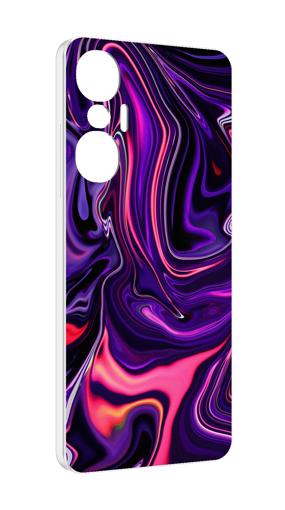 

Чехол MyPads фиолетовые краски для Infinix Hot 20S противоударный, Tocco