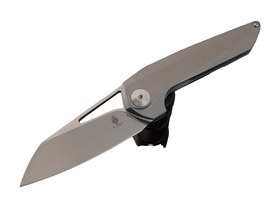 

Складной нож Kizer Knives Theta сталь S35VN, титан, Серый