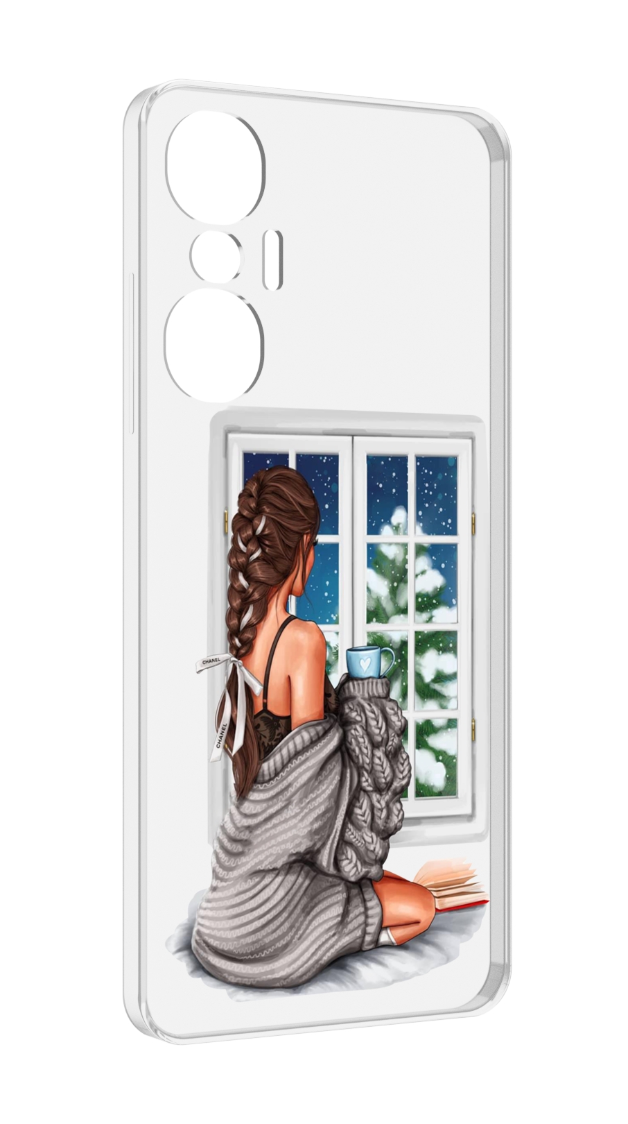 

Чехол MyPads уютное-зимнее-окно женский для Infinix Hot 20S противоударный, Tocco