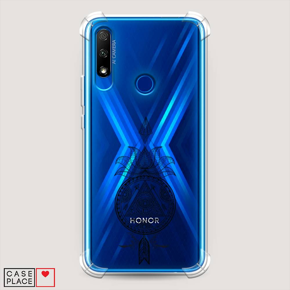 

Чехол Awog на Honor 9X "Талисман арт черный", Серый, 69951-1