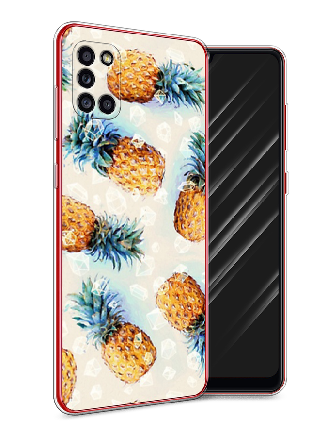 

Чехол Awog на Samsung Galaxy A31 / Самсунг A31 "Ананасы", Разноцветный, 2100350-3