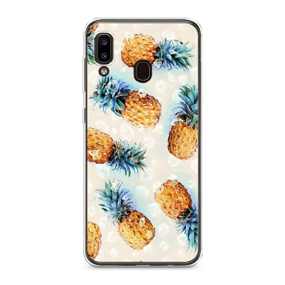 

Чехол Awog на Samsung Galaxy A30/A20 "Ананасы", Разноцветный, 27550-3