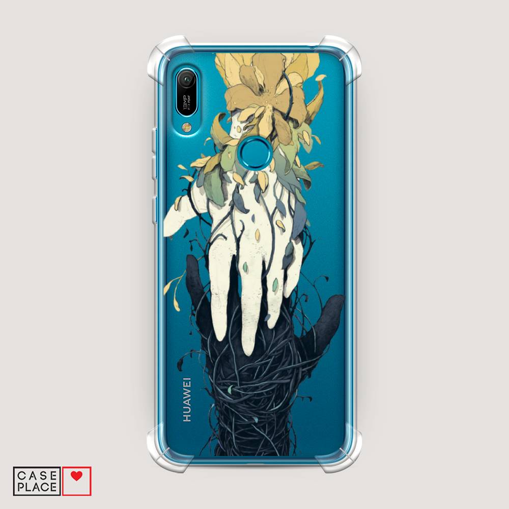 

Чехол Awog на Huawei Y6 2019 "Сплетения рук", Зеленый, 68651-1
