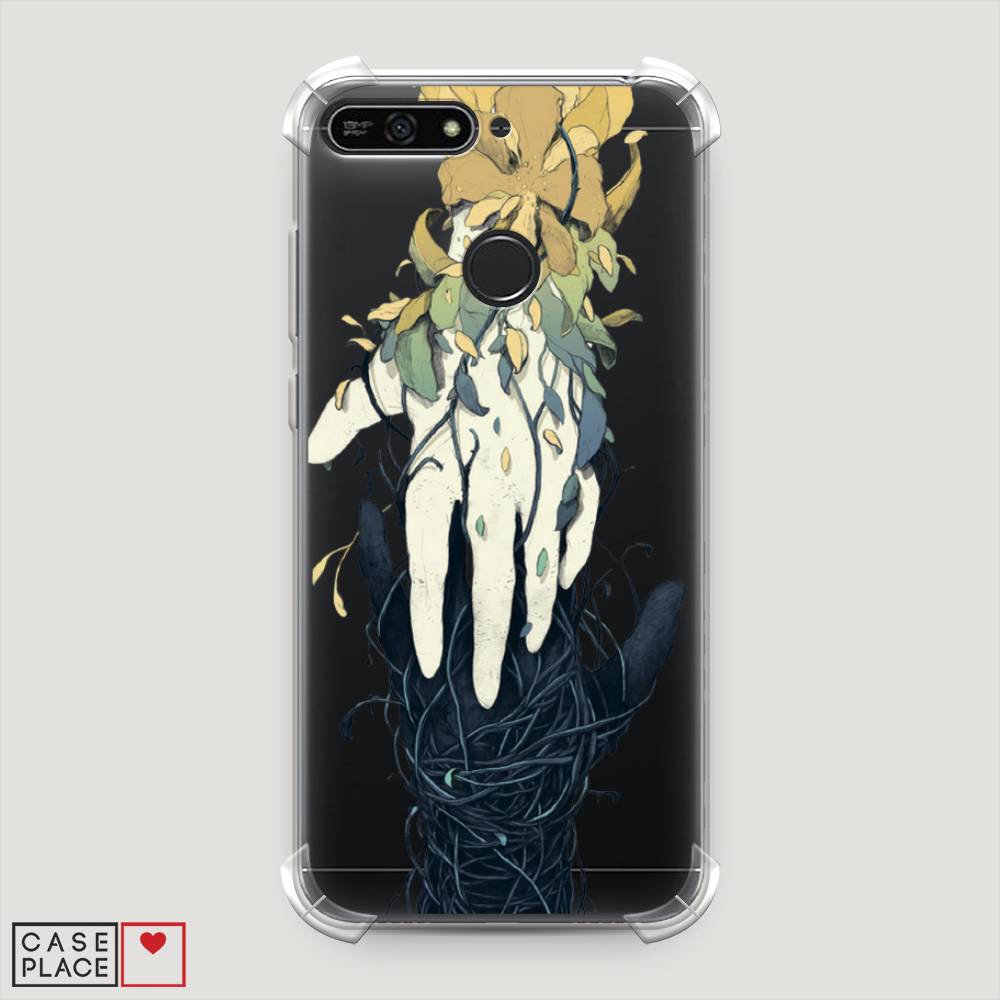 

Чехол Awog на Honor 7A Pro "Сплетения рук", Зеленый, 65451-1