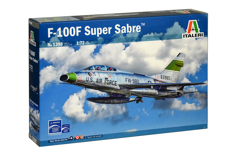 фото Сборная модель italeri 1/72 самолет f-100f super sabre 1398