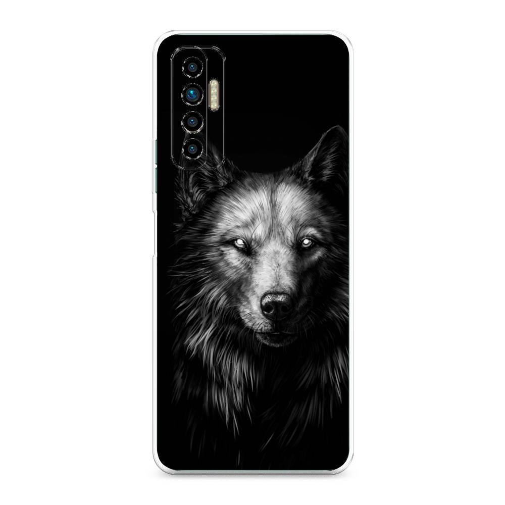 

Чехол Awog на Tecno Camon 17P "Волк черно белый", Разноцветный, 300150-1