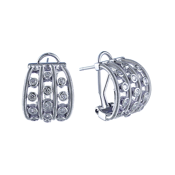 

Серьги из серебра Element47 DM2230E_SR_001_WG, фианит, DM2230E_SR_001_WG